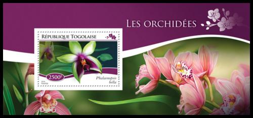 Poštová známka Togo 2014 Orchideje Mi# Block 1097 Kat 10€