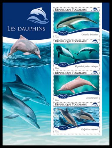 Poštové známky Togo 2014 Delfíny Mi# 6431-34 Kat 12€