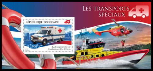 Poštová známka Togo 2014 Záchranári Mi# Mi# Block 1109 Kat 10€