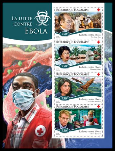 Poštové známky Togo 2014 Boj proti ebole Mi# 6486-89 Kat 12€