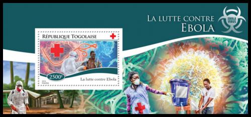 Poštová známka Togo 2014 Boj proti ebole Mi# Block 1115 Kat 10€