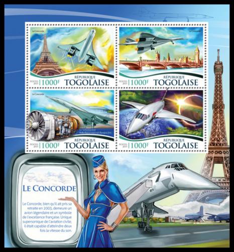 Potov znmky Togo 2015 Concorde Mi# 6804-07 Kat 16  - zvi obrzok