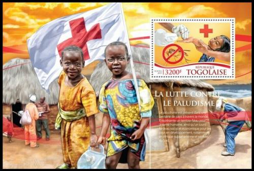Potov znmka Togo 2015 Boj proti malrii Mi# Block 1185 Kat 13 - zvi obrzok