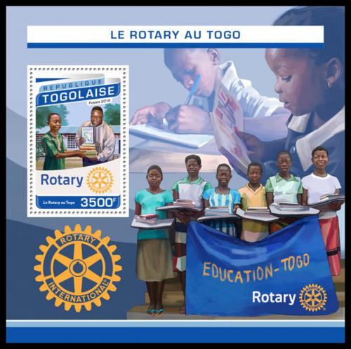 Poštová známka Togo 2016 Rotary Intarnational Mi# Block 1364 Kat 14€