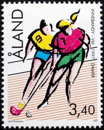 Poštová známka Alandy 1997 MS v pozemním hokeji Mi# 127