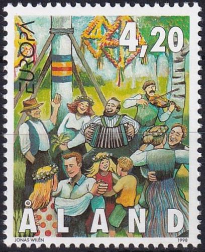 Poštová známka Alandy 1998 Európa CEPT, národní svátky Mi# 140 Kat 4€