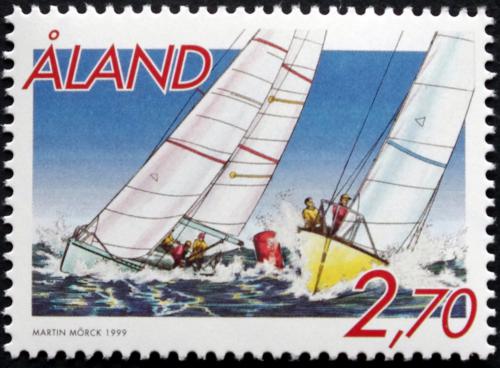 Poštová známka Alandy 1999 Jachting Mi# 158