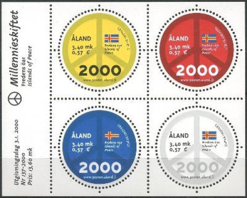 Poštové známky Alandy 2000 Milénium Mi# Block 4