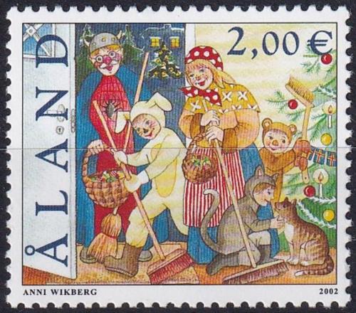 Poštová známka Alandy 2002 Vianoce Mi# 201