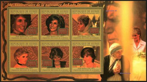 Poštové známky Guinea 2011 Princezna Diana Mi# 8078-83 Kat 18€