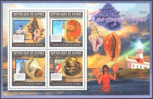 Poštovní známky Guinea 2011 Mušle a majáky Mi# 8289-92 Kat 12€