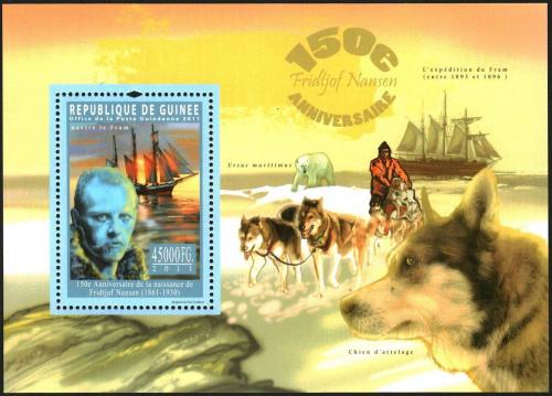 Poštová známka Guinea 2011 Fridtjof Nansen Mi# Block 1953 Kat 18€