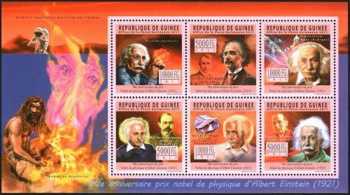 Poštové známky Guinea 2011 Albert Einstein Mi# 8439-44 Kat 18€