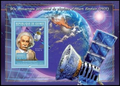 Poštová známka Guinea 2011 Albert Einstein Mi# Block 1963 Kat 16€
