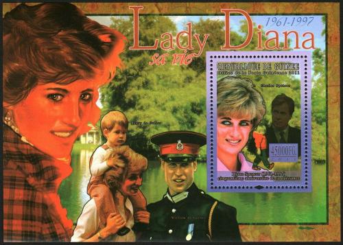 Poštová známka Guinea 2011 Princezna Diana Mi# Block 1967 Kat 18€