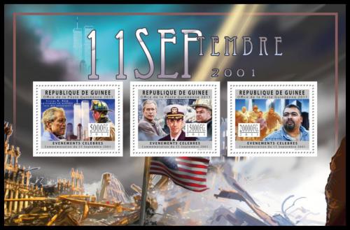 Poštové známky Guinea 2011 Vzpomínka na 11. záøí Mi# 8930-32 Kat 16€