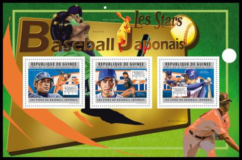 Poštové známky Guinea 2011 Baseball v Japonsku Mi# 8939-41 Kat 16€