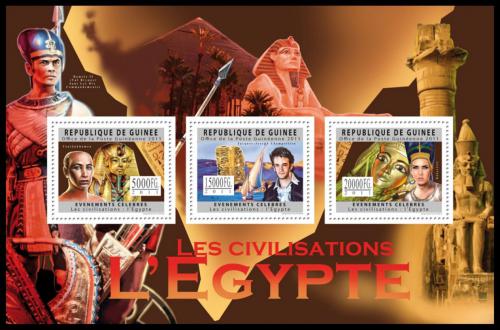 Poštové známky Guinea 2011 Starovìký Egypt Mi# 8942-44 Kat 16€