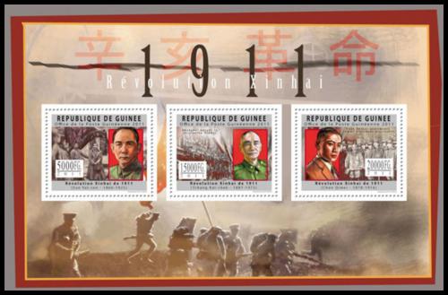 Poštové známky Guinea 2011 Sinchajská revolúcia, 100. výroèie Mi# 8954-56 Kat 16€