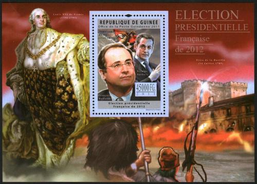Poštová známka Guinea 2011 Prezidentské volby ve Francii Mi# Block 2040 Kat 18€