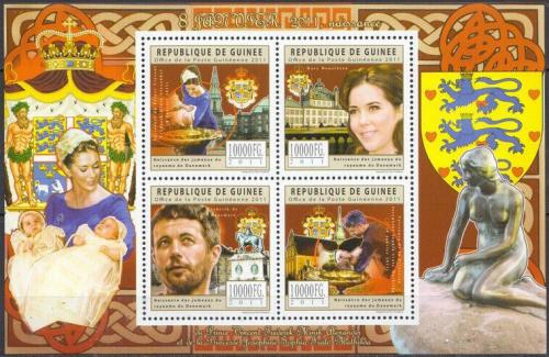 Poštové známky Guinea 2011 Dánská královská rodina Mi# 9009-12 Kat 16€