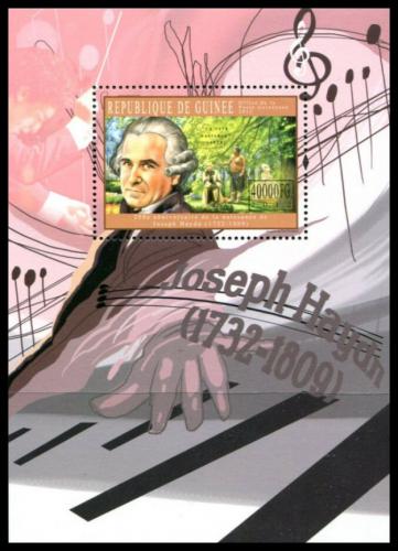 Poštová známka Guinea 2012 Joseph Haydn, skladatel Mi# Block 2056 Kat 16€