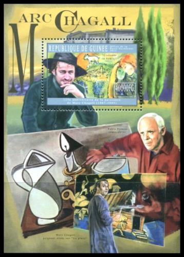Poštová známka Guinea 2012 Umenie, Marc Chagall Mi# Block 2057 Kat 16€