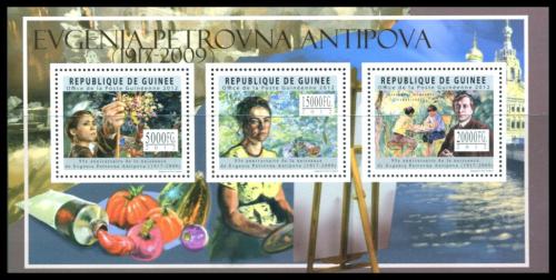 Poštové známky Guinea 2012 Umenie, Evgenia Antipova Mi# 9075-77 Kat 16€