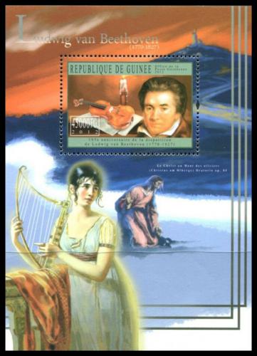 Poštová známka Guinea 2012 Ludwig van Beethoven Mi# Block 2063 Kat 16€