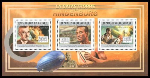 Poštové známky Guinea 2012 Skaza Hindenburgu Mi# 9103-05 Kat 16€