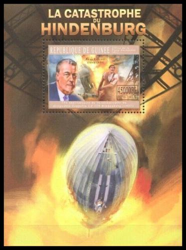 Poštová známka Guinea 2012 Skaza Hindenburgu Mi# Block 2065 Kat 18€