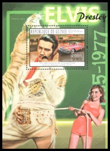 Poštová známka Guinea 2012 Elevys Presley Mi# Block 2070 Kat 18€