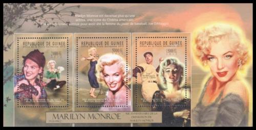 Poštové známky Guinea 2012 Marilyn Monroe Mi# 9380-82 Kat 16€ 