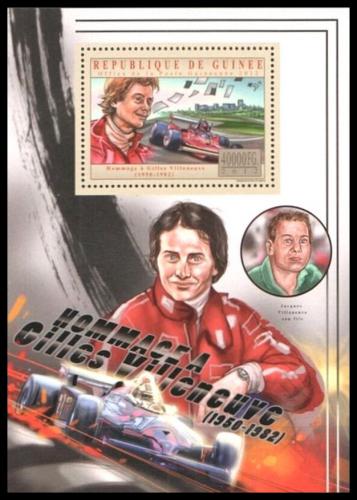 Poštová známka Guinea 2012 Gilles Villeneuve Mi# Block 2142 Kat 16€