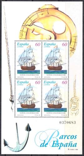 Poštové známky Španielsko 1996 Plachetnice Mi# Block 63