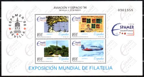 Poštové známky Španielsko 1996 Výstavy poštovních známek Mi# Block 65
