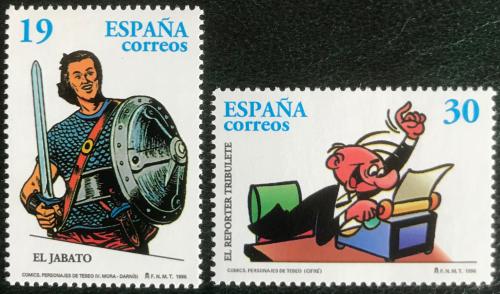 Poštové známky Španielsko 1996 Komiks Mi# 3282-83