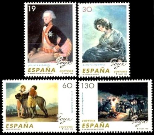 Poštové známky Španielsko 1996 Umenie, Francisco de Goya Mi# 3284-87