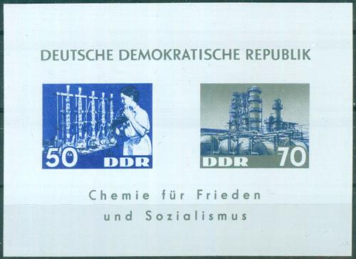 Potov znmky DDR 1963 Chemick prmysl Mi# Block 18 Kat 5 - zvi obrzok