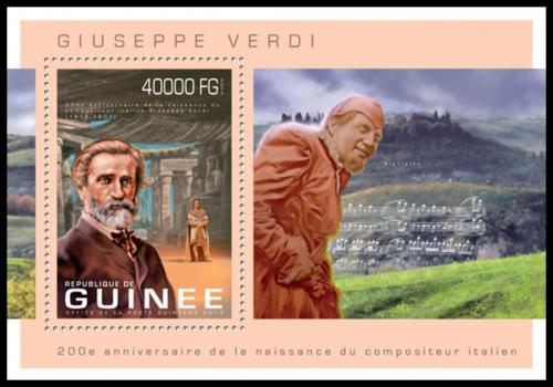 Potov znmka Guinea 2013 Giuseppe Verdi Mi# Block 2242 Kat 16 - zvi obrzok