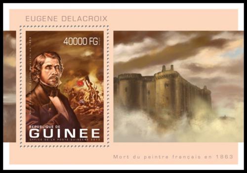 Poštovní známka Guinea 2013 Umìní, Eugène Delacroix Mi# Block 2243 Kat 16€
