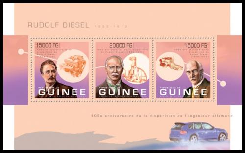 Potov znmky Guinea 2013 Rudolf Diesel Mi# 9894-96 Kat 20