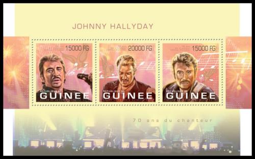 Potov znmky Guinea 2013 Johnny Hallyday, herec Mi# 9898-9900 Kat 20 - zvi obrzok