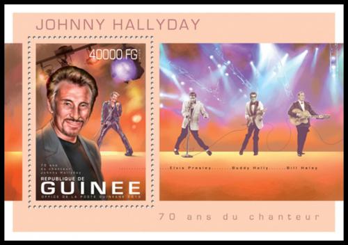 Potov znmka Guinea 2013 Johnny Hallyday, herec Mi# Block 2249 Kat 16 - zvi obrzok