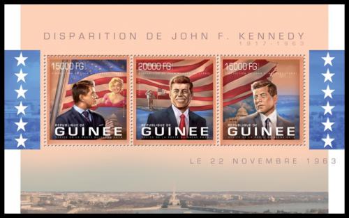 Potov znmky Guinea 2013 Prezident John F. Kennedy Mi# 9906-08 Kat 20 - zvi obrzok
