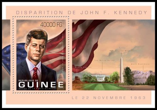 Potov znmka Guinea 2013 Prezident John F. Kennedy Mi# Block 2251 Kat 16 - zvi obrzok