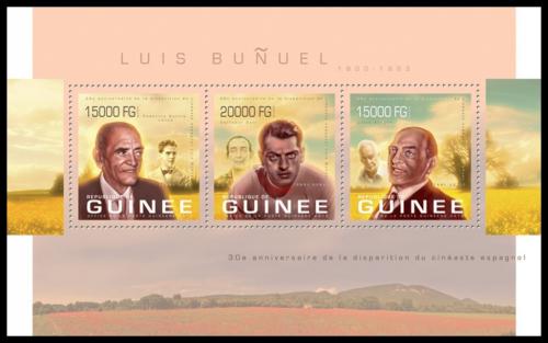 Potov znmky Guinea 2013 Luis Bu&#241;uel, filmov reisr Mi# 9918-20 Kat 20 - zvi obrzok