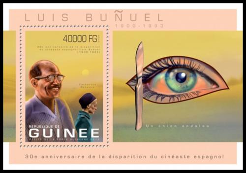 Potov znmka Guinea 2013 Luis Bu&#241;uel, filmov reisr Mi# Block 2254 Kat 16 - zvi obrzok