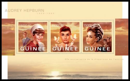 Potov znmky Guinea 2013 Audrey Hepburn Mi# 9922-24 Kat 20 - zvi obrzok