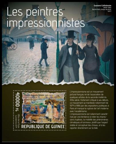 Poštová známka Guinea 2014 Umenie, impresionismus Mi# Block 2343 Kat 16€